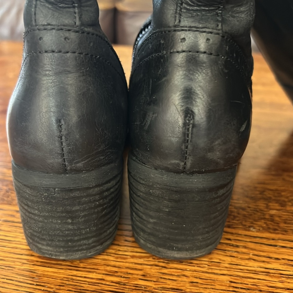 Born Riding Boot Black Size 7.5 + 2” Heels - Picture 4 of 15
